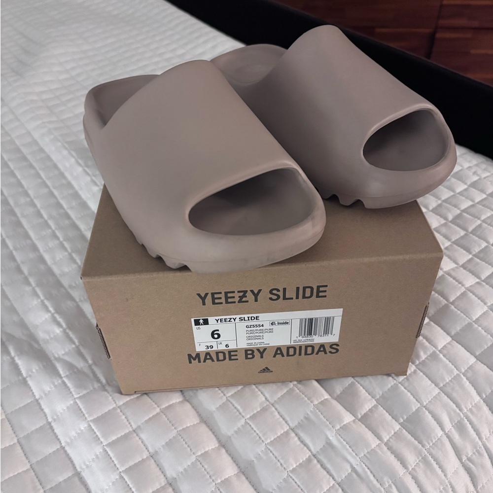 Adidas Yeezy Slide Sandals in Beige
